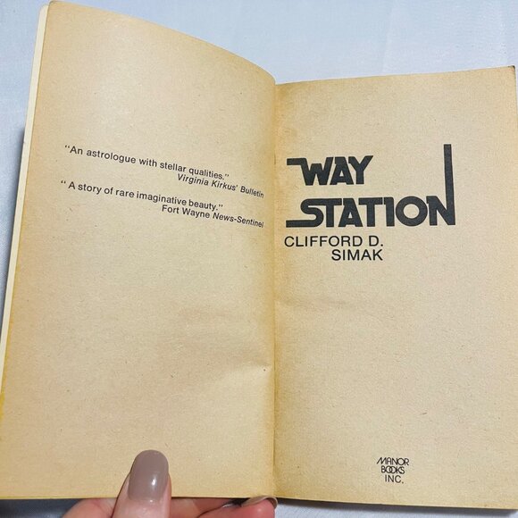 Way Station By Clifford D. Simak 1973 Manor Book Third Printing Paperback Scienc - Picture 5 of 6